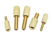 20 tornillos de mariposa de latón puro, tipo largo, cabeza pequeña, métricos, moleteados, ajuste manual, M3, M4, M5(Pure brass,6MM_M4 20PCS)