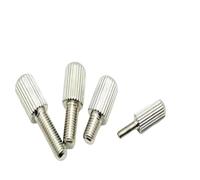 20 tornillos de mariposa de latón puro, tipo largo, cabeza pequeña, métricos, moleteados, ajuste manual, M3, M4, M5(Brass with nickel,8MM_M5 20PCS)