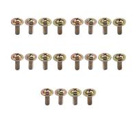 20 tornillos de metal para lengüeta de tambor, ligeros, gancho de garra de caja, accesorios de repuesto