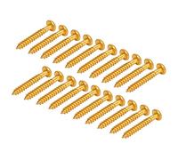 20 Tornillos de Montaje Para Pastillas, Roscas Precisas y Suaves, Superficie Brillante, Por Si Acaso, Buena Practicidad, Apto Para Instalación de Pastillas, Guitarra Eléctrica, Bajo(Gold)