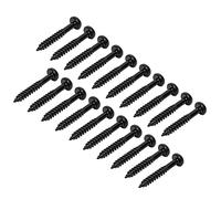 20 Tornillos de Montaje Para Pastillas, Roscas Precisas y Suaves, Superficie Brillante, Por Si Acaso, Buena Practicidad, Apto Para Instalación de Pastillas, Guitarra Eléctrica, Bajo(Black)