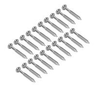 20 Tornillos de Montaje Para Pastillas, Roscas Precisas y Suaves, Superficie Brillante, Por Si Acaso, Buena Practicidad, Apto Para Instalación de Pastillas, Guitarra Eléctrica, Bajo(Silver)