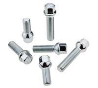 20 tornillos de rueda, M14 x 1,5, cabeza esférica, SW17, longitud a elegir, compatible con Audi, Mercedes, Porsche, Seat, Skoda, Volkswagen