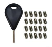 20 tornillos para aletas de tabla de surf con llave de aleta trasera para un fácil mantenimiento