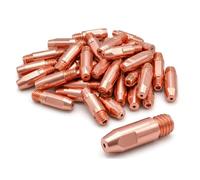 20 tubos de contacto MIG de 1,0 mm, rosca M6, resistentes al desgaste
