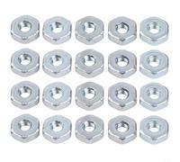 20 tuercas de barra guía de motosierra para MS Series 170 180 250 361 460 660, piezas de repuesto de placa de cubierta de rueda de cadena de metal para mantenimiento de equipos eléctricos al aire