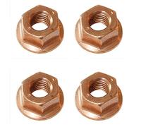 20 tuercas de colector de escape M10 hexagonales de cobre autobloqueante compatible con BMW Series Toyota Honda 90212-SA5-003 Accord Civic