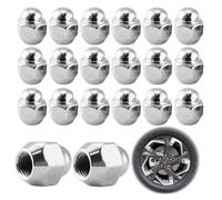 20 tuercas de rueda M12 x 1.5 para Hyundai para KIA Cee'D para Mazda 626 (cromado)