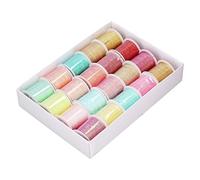 20 Uds 9 hebras Sinfonía de Color íris cuerda tejida a mano hilo de bordar juego de regalo de costura hogar 38,3yd poliéster