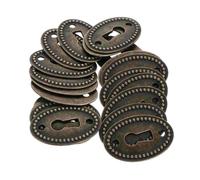 20 Uds. Cubierta de ojo cerradura Vintage, accesorios for cajones aparador, cierre, placa decorativa, cubierta muebles