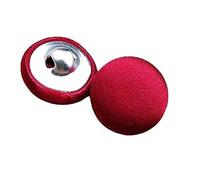 20 Unidades Botones de Paño Cubiertos de Seda con Tallón Metal para Vestido Novia Traje Smoking