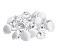 20 Unidades Botones de Paño Cubiertos de Seda con Tallón Metal para Vestido Novia Traje Smoking