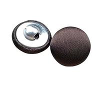 20 Unidades Botones de Paño Cubiertos de Seda con Tallón Metal para Vestido Novia Traje Smoking