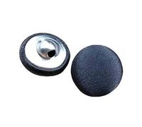 20 Unidades Botones de Paño Cubiertos de Seda con Tallón Metal para Vestido Novia Traje Smoking