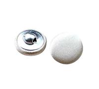 20 Unidades Botones de Paño Cubiertos de Seda con Tallón Metal para Vestido Novia Traje Smoking