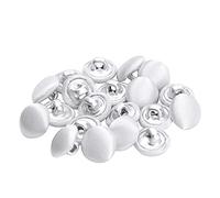 20 Unidades Botones de Paño Cubiertos de Seda con Tallón Metal para Vestido Novia Traje Smoking