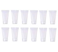 20 unidades de 10ml transparente vacío rellenable plástico suave tubos botella cosmética muestra botellas tarros de viaje maquillaje contenedor