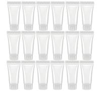 20 unidades de 5 ml transparente vacío rellenable plástico suave tubos botella cosmética muestra botellas tarros de viaje maquillaje contenedor