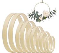 20 unidades de 5 tamaños (10/13/15/20/30 cm) círculos de madera anillo macramé, anillos de círculo de madera, para manualidades, guirnaldas de boda y manualidades