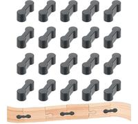 20 unidades de adaptadores de rieles de madera, conectores de rieles, carriles de juguete, adaptador compatible con Brio, Lillabo, Thomas and Friends, Melissa UVM