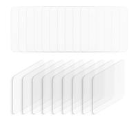 20 unidades de almohadillas adhesivas de doble cara extra fuertes, reutilizables en gel nano transparente, lavables y sin residuos, 6x6 cm, ideales para alfombras, azulejos, coche, cocina y muebles