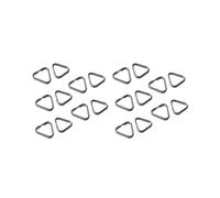 20 Unidades de Anilla Triangular Dividida para Cámara, Gancho para Correa de Cámara, Anillo de Sujeción para Cinturón, para Cordón, Llavero,