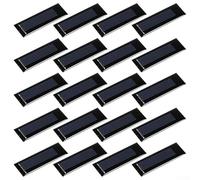 20 unidades de células de panel solar compactas 0 5V 160mA para soluciones de energía eléctrica DIY perfectas para dispositivos de baja potencia
