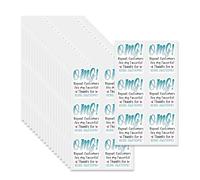 20 unidades de etiquetas adhesivas de agradecimiento para sellar tarjetas de sobre, invitaciones, embalaje de correo, suministros de boda, calcomanía adhesiva