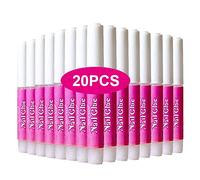 20 UNIDADES de Pegamento para Uñas Acrílicas Puntas Profesional Super Bond Adhesivo Falsas Presionadas Rotas Artificiales Decoraciones Arte