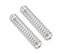 20 unidades de resortes de compresión de acero inoxidable 304, diámetro exterior de 5-8 mm, diámetro del alambre de 0,7 mm, para aplicaciones industriales y de mobiliario.,tono plateado,5x0,7x60 mm