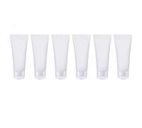 20 unidades de transparente vacío rellenable plástico suave tubos de muestras de cosméticos tarros de maquillaje recipientes de viaje para bálsamos labiales