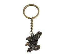 20 Unidades Llavero de Águila en Aleación de Zinc, Estilo Retro Dorado | Dije Metálico Vintage, Acabado Antiguo y Figura 3d, para Llaves, Cremalleras y Obsequio para Papá