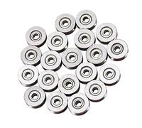 20 Unidades Rodamientos de Bola Miniatura 3x12x4mm de Acero Doble Blindaje para Sistemas de Movimiento Lineal y Aplicaciones Industriales