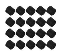 20 Unidades Tapa Antipolvo de Silicona para Entrada de Audio de TV Negro | Protección contra Polvo, Instalación Sencilla, Sellado Firme del Conector, para Hoteles y Salones
