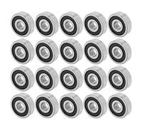 20 unids 625RS de caucho sellado de alta velocidad rodamientos rígidos de bolas 16x5x5mm