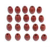 20 unids boya flotante de cuerda de agua profunda PVC perforada red de pesca bola 38x24mm marrón oscuro para depósito de lago marino para KAYAK muelle ubicación marcado