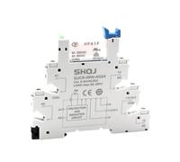 20 unids/caja 41F-1Z-C2-1 C4 HF41F 24-ZS 12-ZS 5-ZS QJCS-05W-AD24 05WL SPDT 1CO 6A módulo de relé ultradelgado sin tornillos(White Screw,SSR DC-DC 2A)