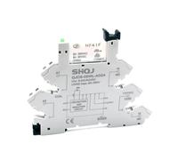 20 unids/caja 41F-1Z-C2-1 C4 HF41F 24-ZS 12-ZS 5-ZS QJCS-05W-AD24 05WL SPDT 1CO 6A módulo de relé ultradelgado sin tornillos(White Screwless,SSR DC-DC 2A)
