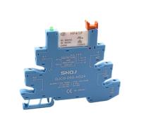 20 unids/caja 41F-1Z-C2-1 C4 HF41F 24-ZS 12-ZS 5-ZS QJCS-05W-AD24 05WL SPDT 1CO 6A módulo de relé ultradelgado sin tornillos(Blue Screw,SSR DC-AC 2A)