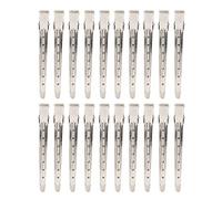20 unids clip de metal pico de pato clip para el pelo estilo herramientas de peluquería peluquería clip de peluquería ondulado prensado a mano