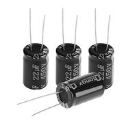 20 unids Condensador 450V 22uf 105 ℃ Kit de Capacitores Polarizados para aplicaciones electrónicas