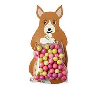 20 Unids Conejo de Pascua Bolsa de Dulces Conejito Selva Cumpleaños Zorro Leones Safari Fiesta de cumpleaños Bolsa de Dulces Bolsas de Regalo Bolsa de Fiesta para niños-canguro,20pcs