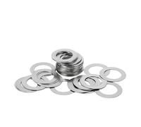20 unids/lote 304 arandela plana ultrafina de acero inoxidable M3 M4 M5 M6 M8 M10 M12 M14 junta cuña ajuste 0,1/0,2/0,3mm