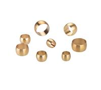 20 unids/lote 3mm 4mm 5mm 6mm 6,35mm 8mm 10mm 12mm 14mm 16mm ID latón ajuste manga de compresión ajuste manga anillo de virola