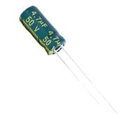 20 unids/lote 50V4.7UF 50V 4,7 UF 5 * 11MM condensador electrolítico de aluminio 50V 4,7UF 5 * 11MM