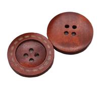 20 unids/lote 9mm-35mm Retro dos ojos y cuatro botones de madera botón redondo suéter de mujer abrigo ropa(Color2,18mm 20pieces)