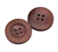 20 unids/lote 9mm-35mm Retro dos ojos y cuatro botones de madera botón redondo suéter mujer abrigo ropa Para Camisa(Color12,10mm 20pieces)