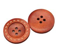 20 unids/lote 9mm-35mm Retro dos ojos y cuatro botones de madera botón redondo suéter mujer abrigo ropa Para Camisa(Color11,28mm 20pieces)