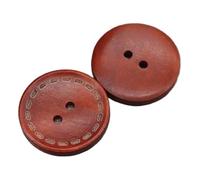 20 unids/lote 9mm-35mm Retro dos ojos y cuatro botones de madera botón redondo suéter mujer abrigo ropa Para Camisa(Copper,30mm 20pieces)