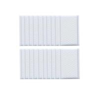 20 unids/lote, bolsa autosellada for correo de burbujas, sobres plástico acolchados, bolsas con cierre automático para guardar y almacenar objetos pequeños(White,15 * 18cm)